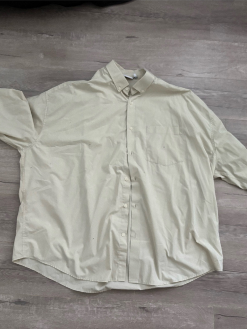 ASOS Pale Yellow Button-Down Casual Shirt